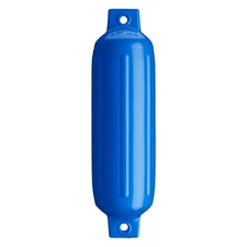 G-2 Series 4.5" D x 15.5" L Blue Twin Eye Cylindrical Inflatable Fender