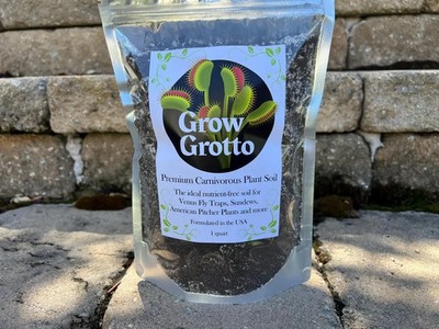 Grow Grotto Premium Carnivorous Plant Soil Venus Fly Trap, Sundew, Pitcher Plant