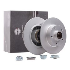 2x A.B.S. Coated Bremsscheiben Hinten für RENAULT Clio IV Schrägheck (BH)