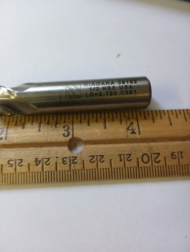 Niagara Cutter,HSS Endmill SC 406, 4F, 30 Deg, Square UNC, 1/2 X 1/2 X1/2,EDP391 - Picture 5 of 9