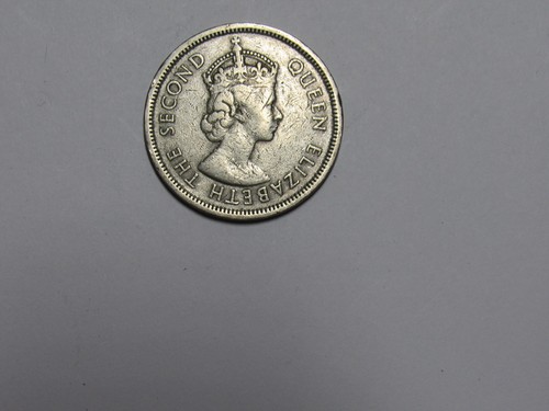 Old Hong Kong Coin - 1960 KN One Dollar - Circulated, scratches - Foto 2 di 2
