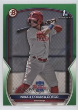 2023 Bowman Prospects Green 46/99 Nikau Pouaka-Grego #BP-89 ms9