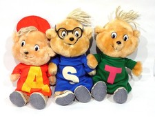 VTG 1983 Alvin and the Chipmunks Plush 11" CBS Toys, Alvin, Simon, and Theodore