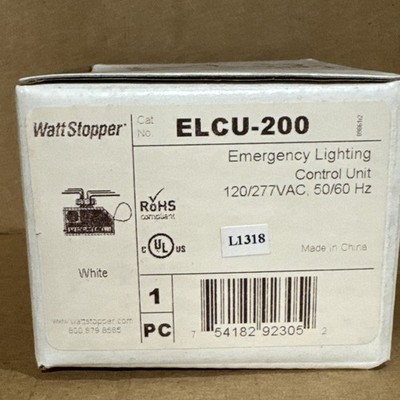 Wattstopper ELCU-200 Emergency Lighting Control Unit White