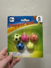 5 Sport Popper Ball Game Toy Set for Kids Indoor and Outdoor Ages 4 and Up
