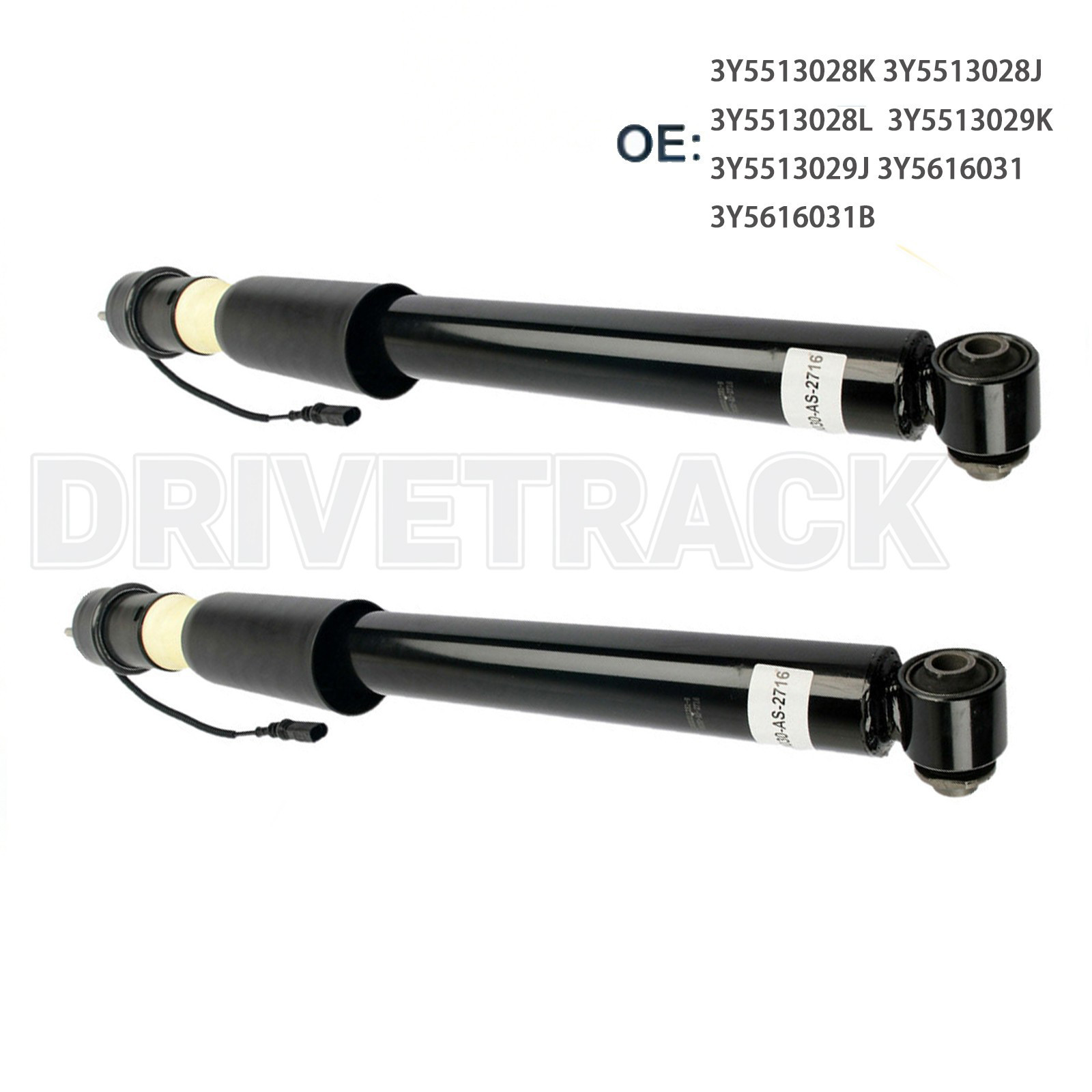 Pair Rear Gas Suspension Shocks Struts Fit Bentley Mulsanne 2010-2015 3Y5616031B