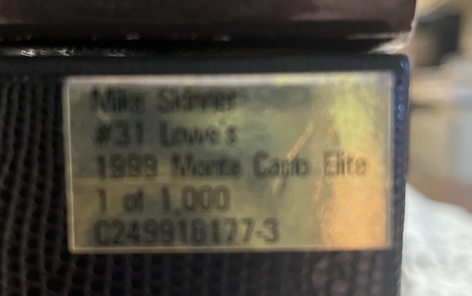 Mike Skinner Lowe’s Elite #31 Chevy Monte Carlo 1999 1 de 1.000 hecho ¡XXRARO!! Foto 2 de 4