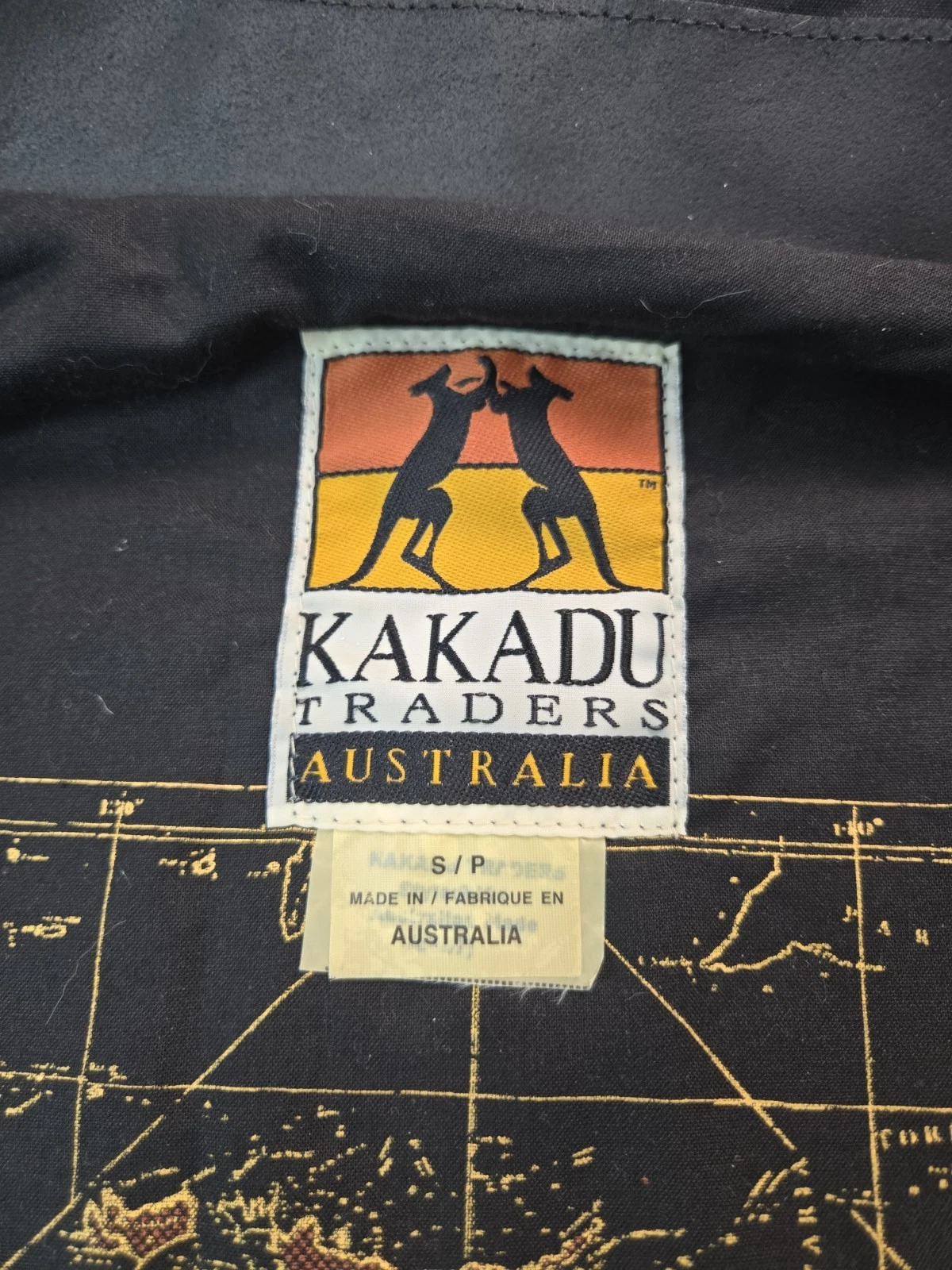 Kakadu Traders Australia Oilskin Waxed Black Detroit Style Jacket Mens Small S image 6