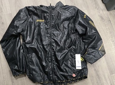 Joma Athletic Rain Jacket Size Medium Unisex Black/Gold 1105.33.1013