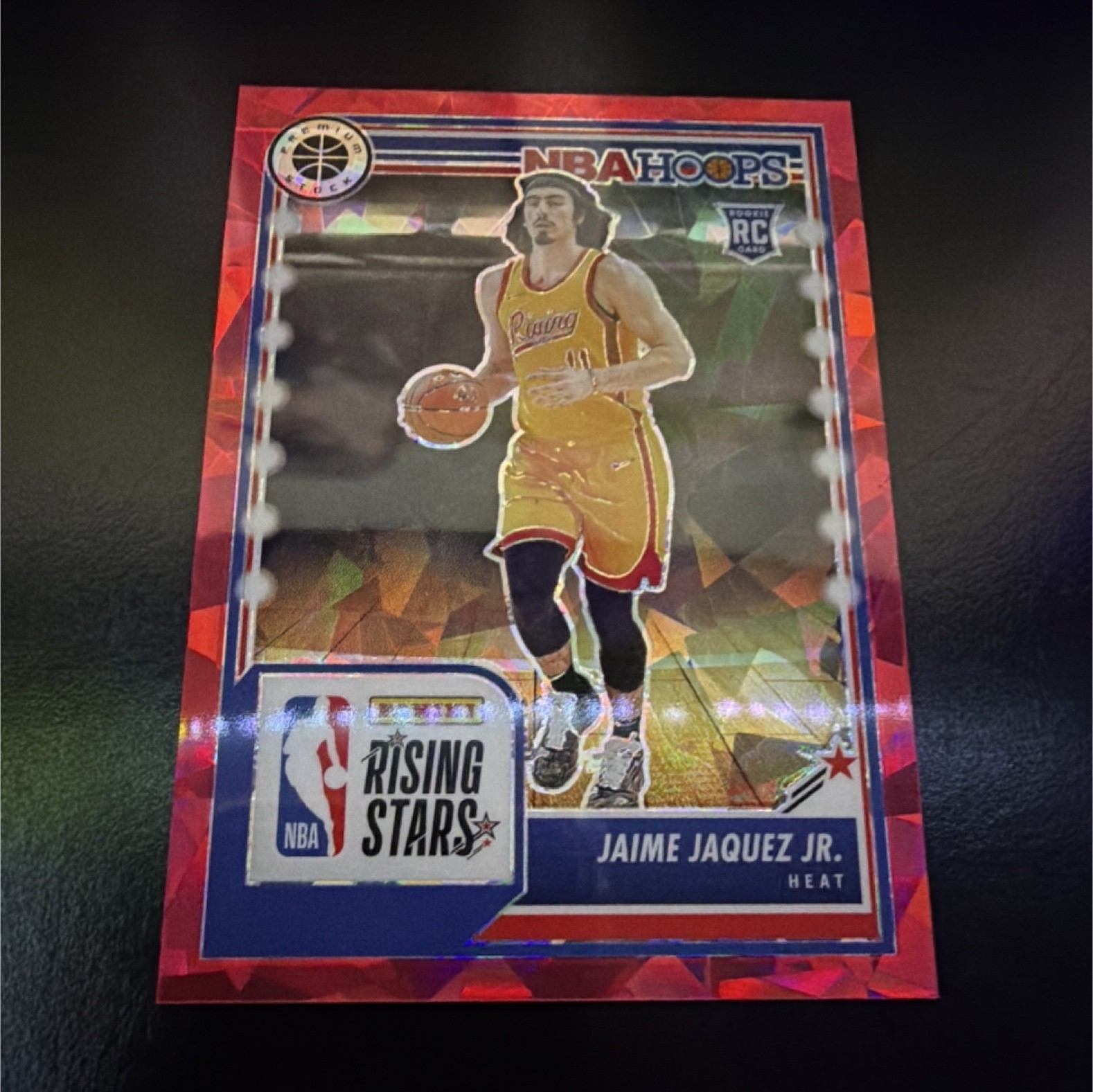 2023-24 Panini Hoops Premium - Red Cracked Ice Jaime Jaquez Jr. #294 Heat /99 (…