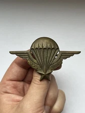 Insigne Brevet Parachutiste Français Drago Olivier Metra N°73345 Indochine