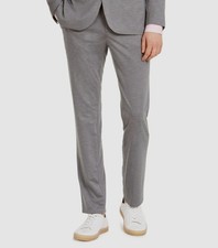 Kenneth Cole Reaction Men's Gray Slim-Fit Stretch Knit Suit Pants Size 29W 31L