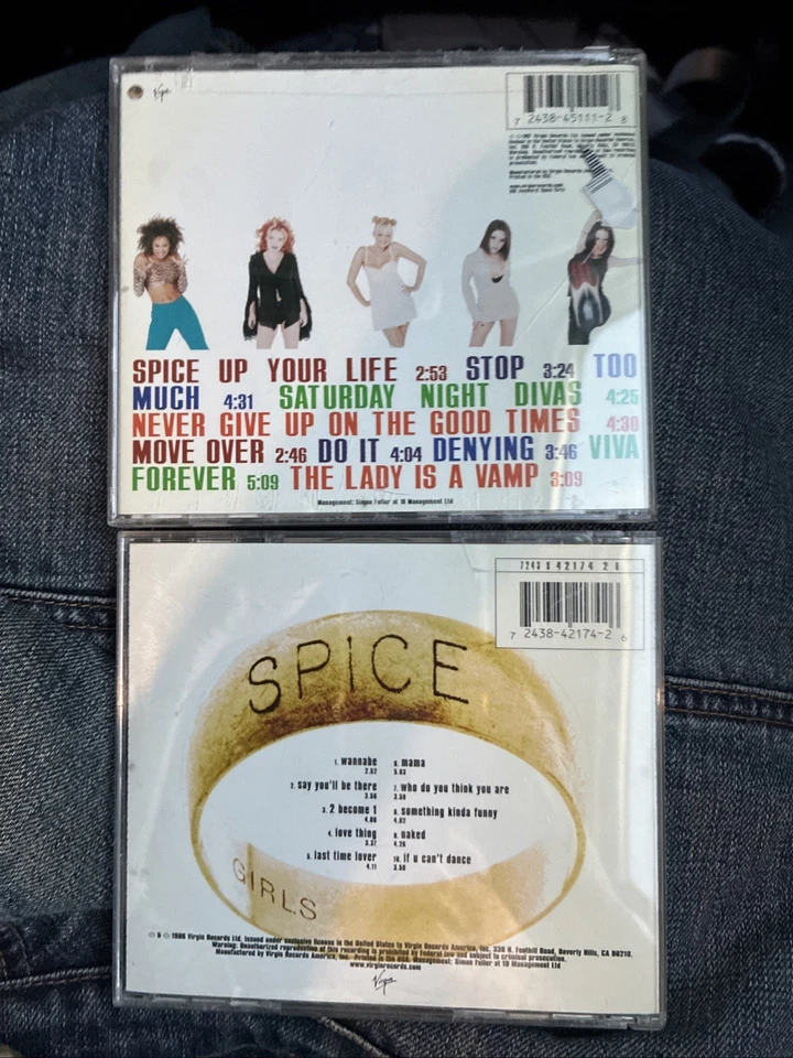 Lot of 2 SPICE GIRLS CDs - Spice & Spiceworld - Image 2 of 4