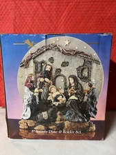 8" Nativity Plate & Holder Set  