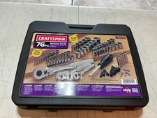 Craftsman 76 Pc Mechanic Socket Ratchet Tool Metric Inch Set Case 33576 Usa Made