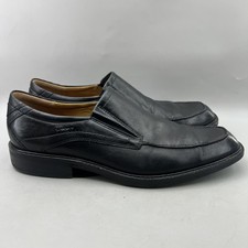 Ecco Windsor Slip On Loafers Men Size 11 11.5 US, 45 EU Black Comfort Low Shoes