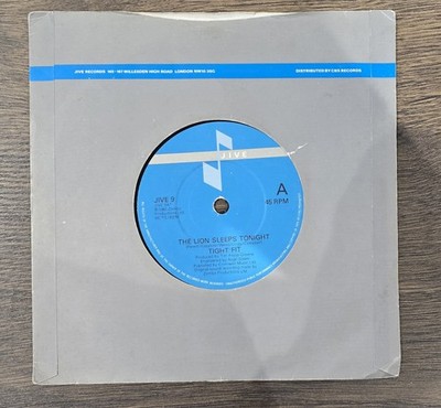 TIGHT FIT THE LION SLEEPS TONIGHT (1) (4) 2 Track 7'' Single VG++