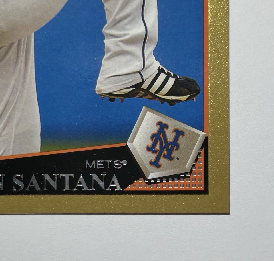 2009 Topps #310 Johan Santana Gold/2009 - Image 4 of 4