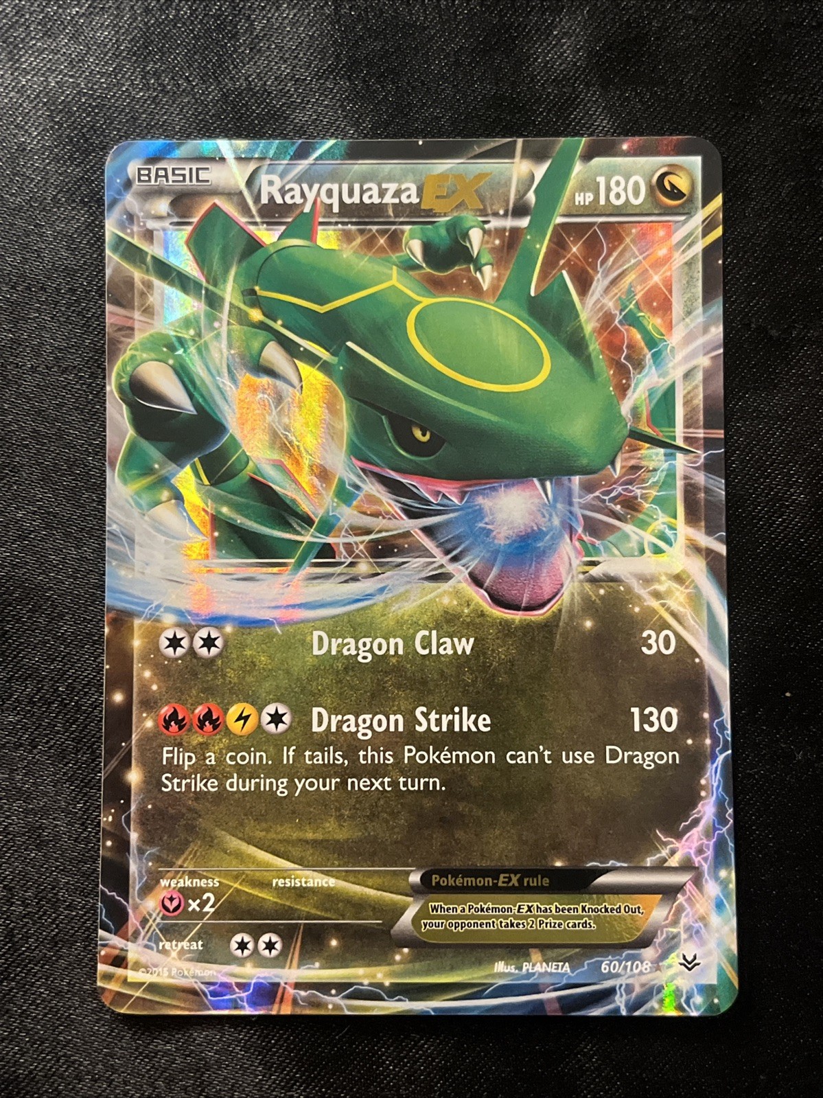 Rayquaza EX 60/108 XY Roaring Skies Holo Full Art Ultra Rare Pokemon M/NM
