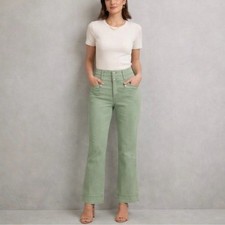 Anthropologie Pilcro  the Letterpress High Rise Flare Jeans Green 28