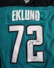 William Eklund Signed San Jose Sharks Heritage Jersey PSA Authenticated NHL
