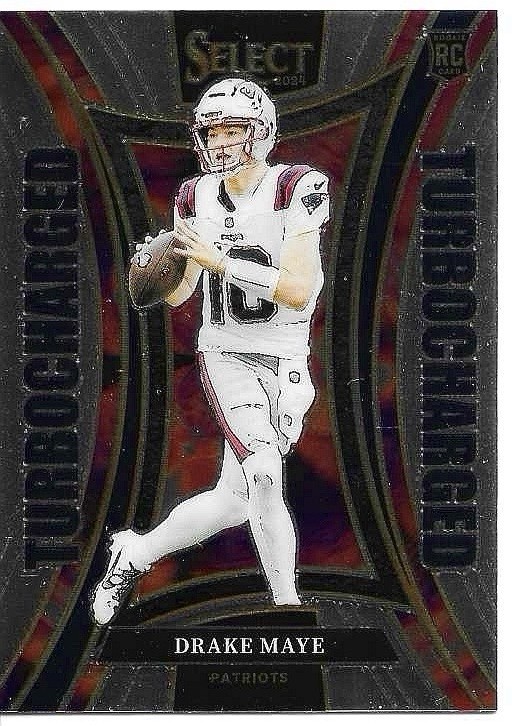 2024 Panini Select - Turbocharged Drake Maye #24 (RC)