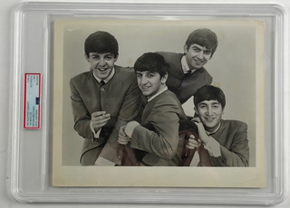 C. 1963 The Beatles Iconic Rock Group w/ Lennon Photo by Hoffman PSA Type III