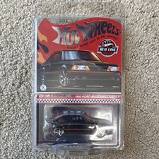 Hot Wheels Red Line Club 1993 Ford Mustang Cobra R 164 Diecast Black