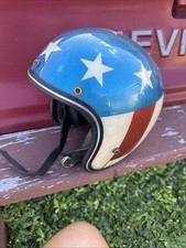 Vintage 1970’s Evel Knievel Easy Rider Stars Stripes Motorcycle Helmet USA