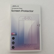 JSAUX Tempered Glass Screen Protector for Nintendo Switch 2 HD 9H Clear