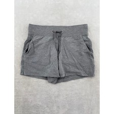 Lululemon Lounge Shorts 8 Grey Heathered Modal Drawstring Pockets Athleisure