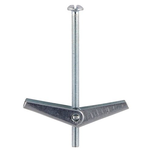 TIMCO Spring Toggle - BZP M5 x 75 Silver Pack 50