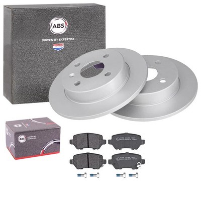 ABS BREMSSCHEIBEN 240mm + BELÄGE HINTEN passend für OPEL MERIVA A