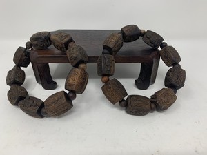 Chinese Agrawood Bracelet LARG 27 (2) Pair