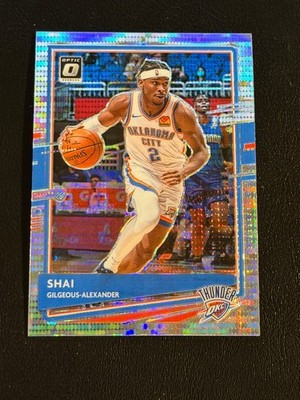 Shai Gilgeous Alexander 2020-21 Panini Optic Target Holo Silver Pulsar #143 002