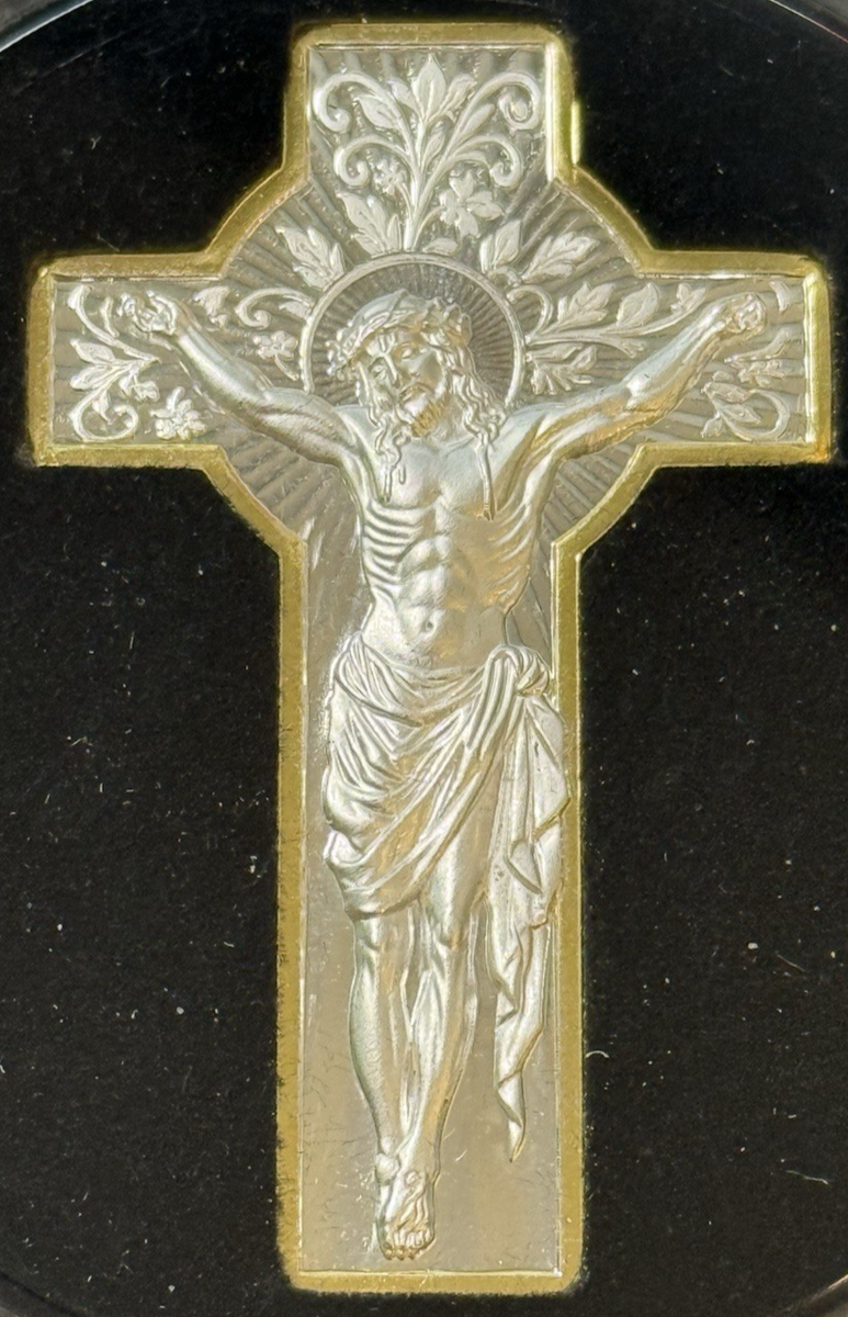 2026 1 Oz .999 Silver Cameroon CRUCIFIX Shaped Coin Gold Gilded