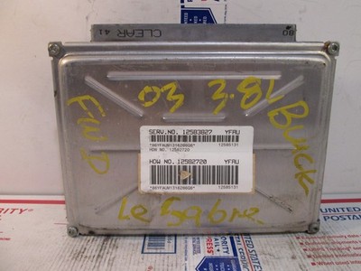   ENGINE COMPUTER MODULE 2003 BUICK LESABRE ECU 3.8L  ECM TESTED  YFAU   FWD