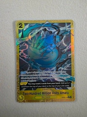 One Piece Card Game Two-Hundert Millionen Volt Amaru OP05-115 Alternate Art Rare