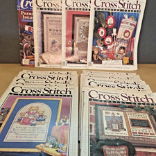 Cross Stitch And Country Crafts Magazines Lot 23 Vintage 1986-1990 2 Extras