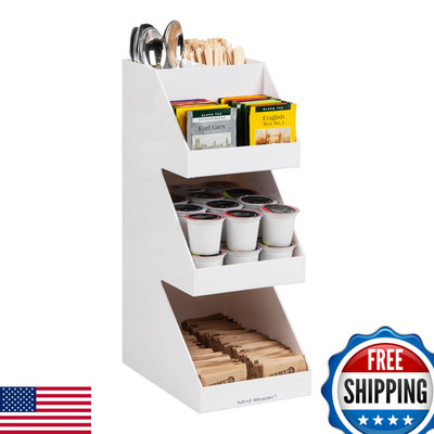 Mind Reader Coffee Tea Utensil And Condiment Station Countertop Organizer