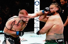 Marcin Tybura Heavyweight UFC MMA Fighter Signed 12x8 Action Photo + Dealer COA