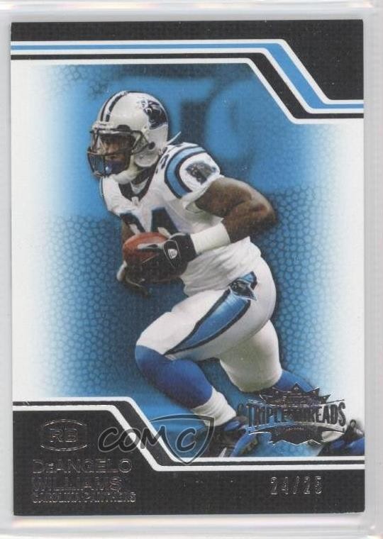 2008 Topps Triple Threads Sapphire 24/25 DeAngelo Williams #50 pn1
