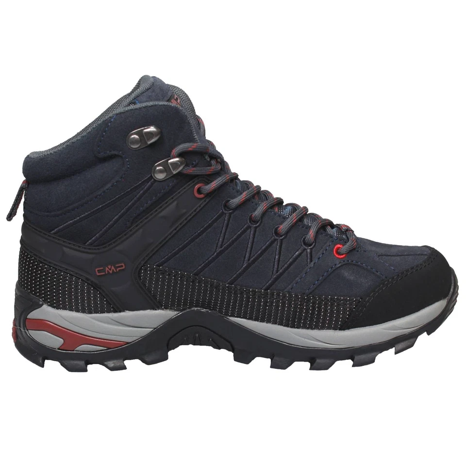 Cmp Rigel Mid Waterproof - Scarponi Da Trekking Nero - Uomo Scarpe Sport - Immagine 2 di 3