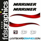 Mariner 3.3hp 2 stroke outboard decals/sticker kit