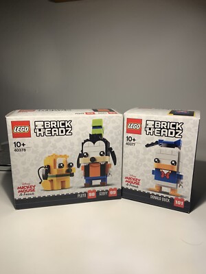 LEGO  Disney  BrickHeadz 40378 Pluto und Goofy + 40377 Donald Duck Neu & OVP