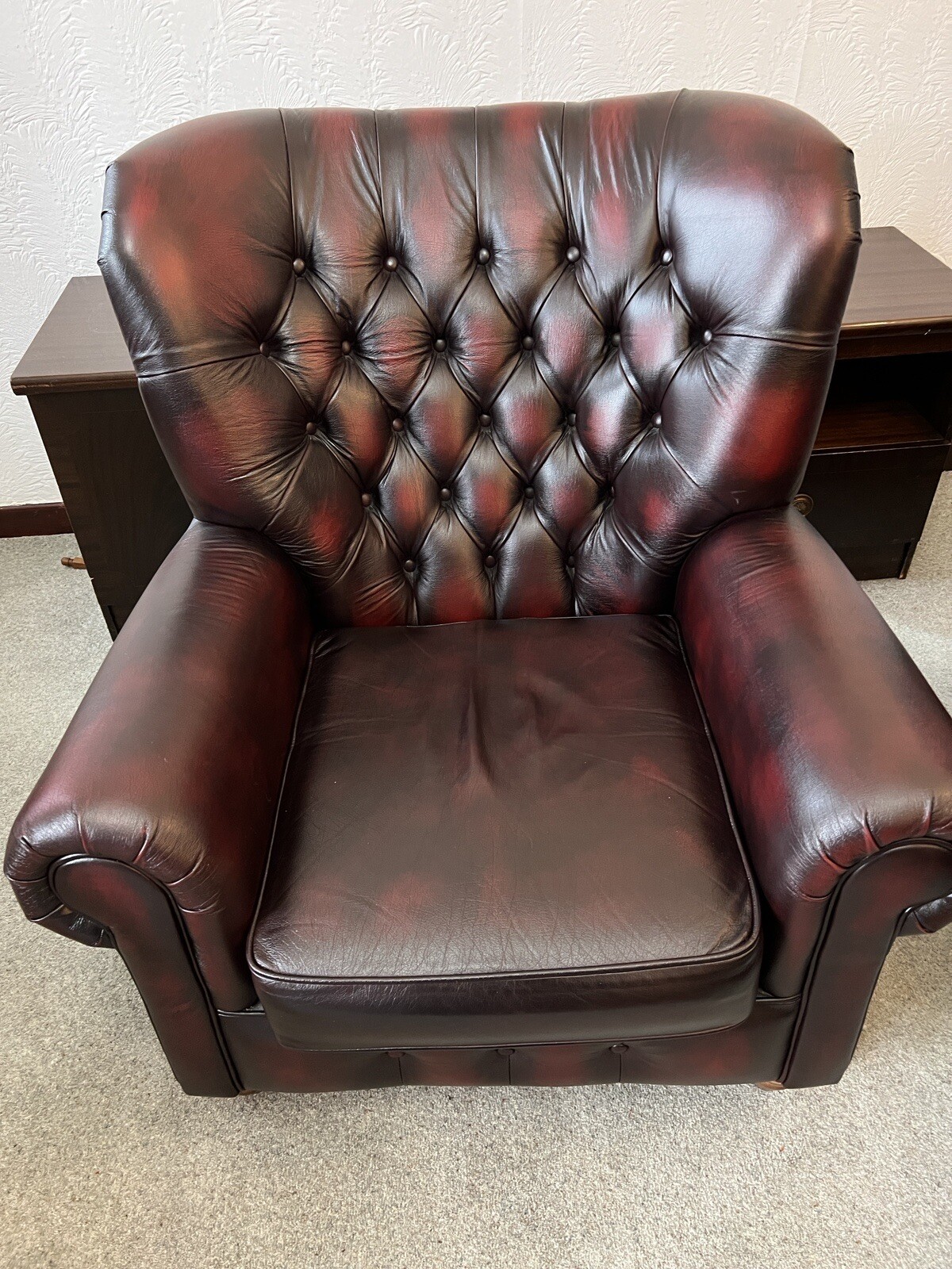 THOMAS LLOYD CHESTERFIELD ARMCHAIRS eBay
