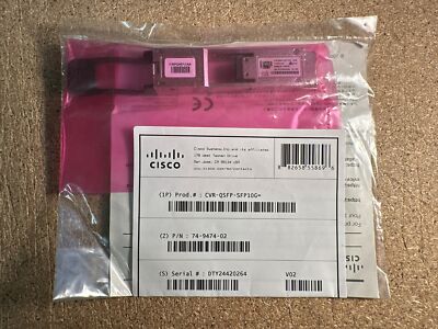 Cisco CVR-QSFP-SFP10G QSFP auf SFP10G Adapter - Original