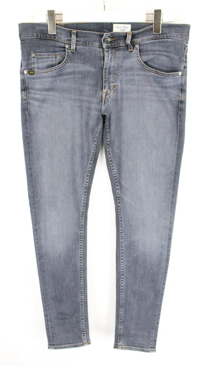 TIGER OF SWEDEN Slim Desire Jeans Men s W33 L30 Stretch Whiskers