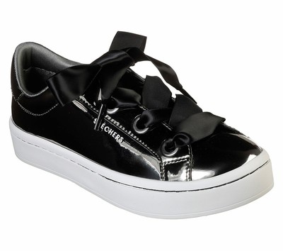 black patent leather skechers