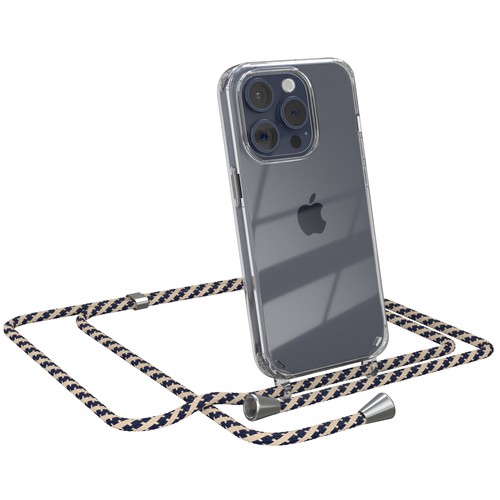 EAZY CASE für Apple iPhone 15 Pro Hülle mit Band Handykette Silikon TPU Cover - Afbeelding 24 van 50